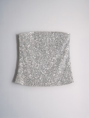 The Set 2 Pack Sequin Bandeau Tops - Image 3 of 5