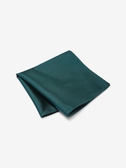 Forest Green - Juego de corbata y pañuelo de bolsillo de seda - Imagen 6 de 7