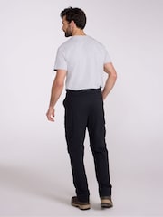 Negru - Mountain Warehouse Delta Mens Cargo Stretch Zip-Off Trousers Regular - Imaginea 4 din 10