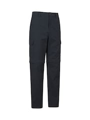 Negru - Mountain Warehouse Delta Mens Cargo Stretch Zip-Off Trousers Regular - Imaginea 6 din 10
