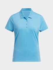 adidas Golf Bright Blue Performance Ultimate365 Solid Short Sleeve Polo Shirt - Image 5 of 5