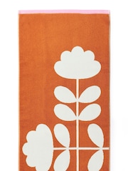 Orla Kiely Pink Cut Stem 100% Cotton Bath Mat - Image 2 of 2