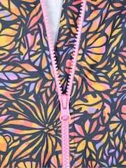 Mountain Warehouse Orange Mira Long Sleeve Kids Rash Shorty Swimsuit - Image 4 of 4