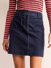 Boden Blue Estella Cord Mini Skirt - Image 3 of 6