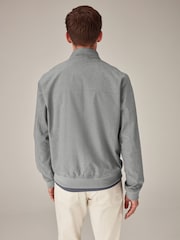 Blue Shower Resistant Check Lining Harrington Jacket - Image 3 of 11
