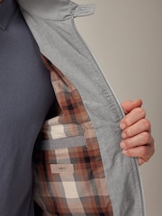 Blue Shower Resistant Check Lining Harrington Jacket - Image 6 of 11