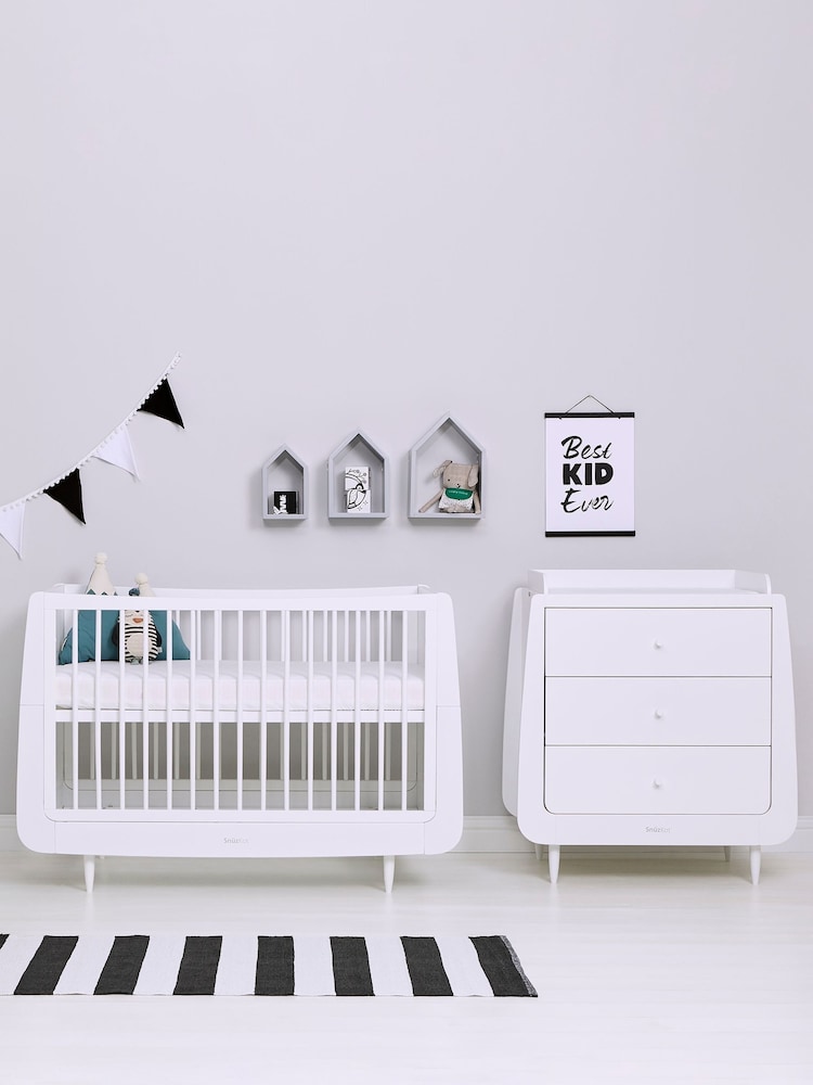 Snuz White SnuzKot Furniture 2 Piece - Image 1 of 8