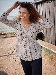 Fatface Kinsey Geblümte Damast-Bluse - Bild 1 von 6