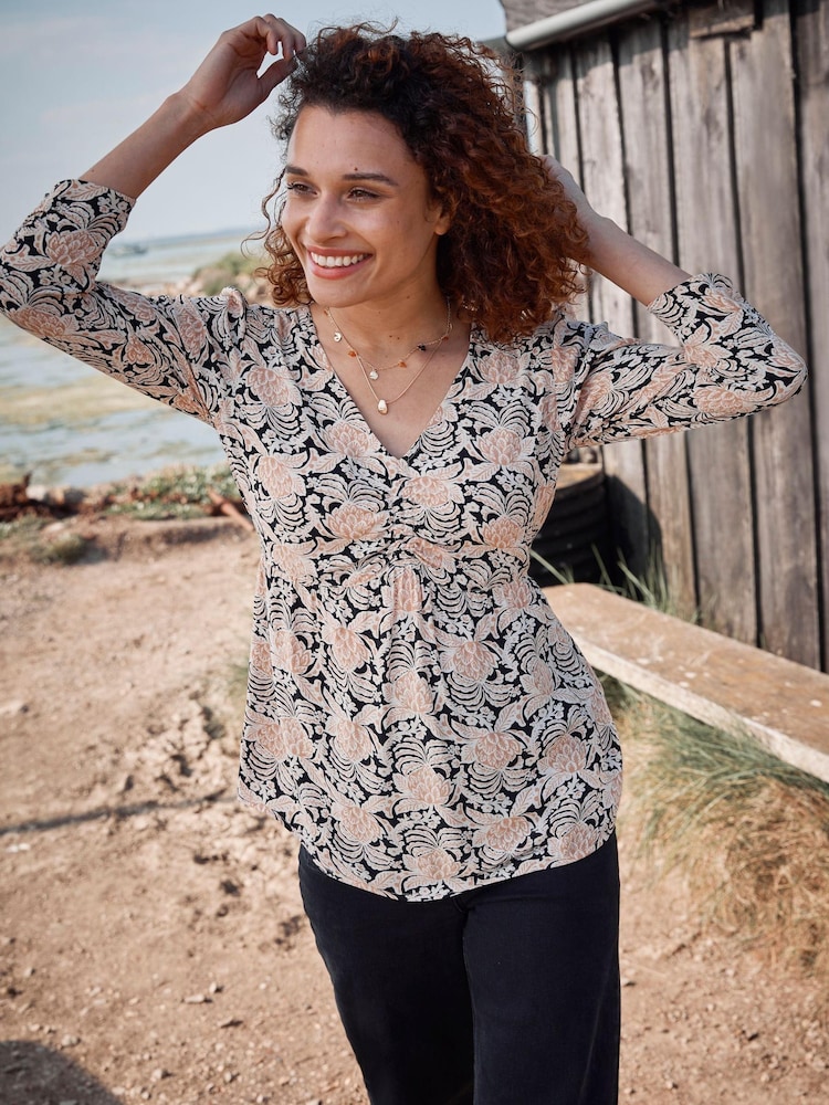 Fatface Kinsey Geblümte Damast-Bluse - Bild 1 von 6