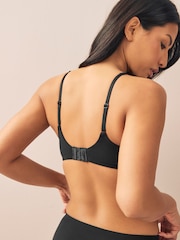 Black/White Non Pad Non Wire Ultimate Comfort Cotton Blend Bras 2 Pack A-E - Image 6 of 8