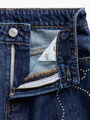 Gap Dark Wash High Waisted Bow Barrel Jeans (5-13yrs) - Image 5 of 5