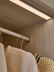White Sloane Collection Luxe Glass 2m Sliding Semi Fitted Wardrobe - Image 11 of 11