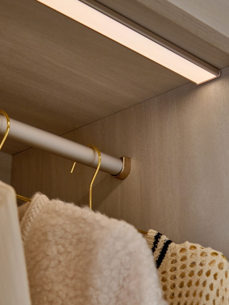 White Sloane Collection Luxe Glass 2m Sliding Semi Fitted Wardrobe - Image 11 of 11