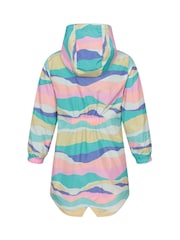 Mountain Warehouse Bright Pink Kids Flo Printed Water Resistant Jacket - Image 3 of 6