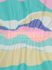 Mountain Warehouse Bright Pink Kids Flo Printed Water Resistant Jacket - Image 4 of 6