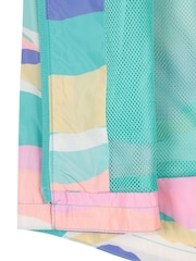 Mountain Warehouse Bright Pink Kids Flo Printed Water Resistant Jacket - Image 6 of 6