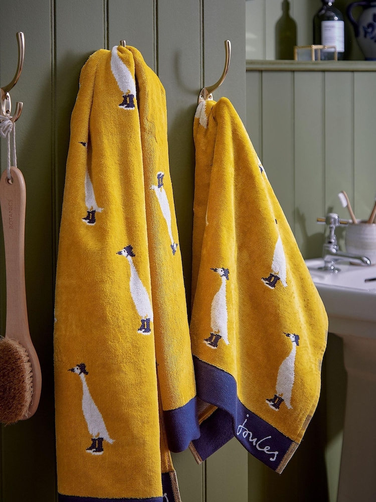 Joules Gold Delia Duck Towel - Image 1 of 3