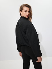 Black Bomber Jacket - Image 4 of 7
