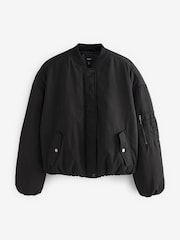 Black Bomber Jacket - Image 5 of 7