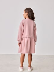 Baker by Ted Baker Pink Graphic Bow Sweat Dress - Image 2 of 9