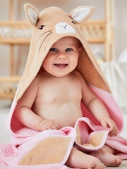 JoJo Maman Bébé Personalised Flopsy Bunny Hooded Towel - Image 1 of 5