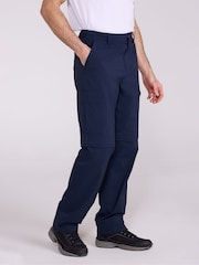 Albastru - Mountain Warehouse Delta Mens Cargo Stretch Zip-Off Trousers Regular - Imaginea 1 din 11