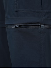 Albastru - Mountain Warehouse Delta Mens Cargo Stretch Zip-Off Trousers Regular - Imaginea 10 din 11