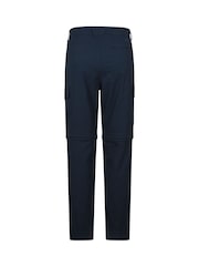 Albastru - Mountain Warehouse Delta Mens Cargo Stretch Zip-Off Trousers Regular - Imaginea 8 din 11