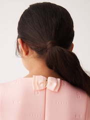 Baker by Ted Baker Pink Cutout Bow Embossed Scuba Dress - Image 4 of 8
