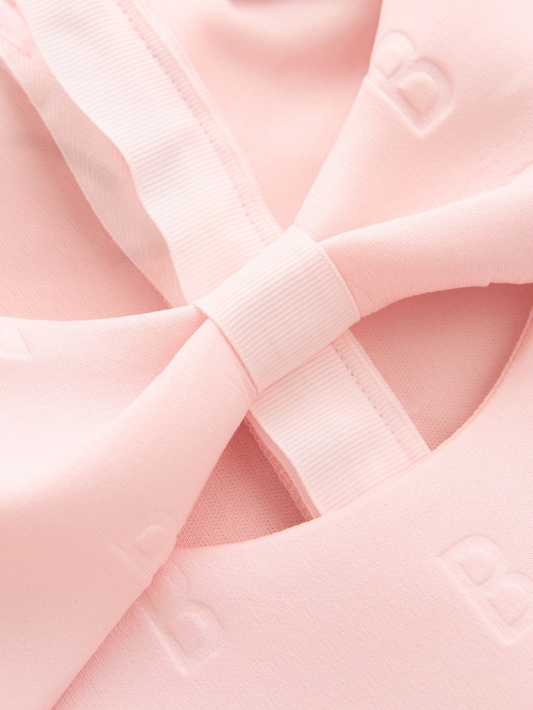 Baker by Ted Baker Pink Cutout Bow Embossed Scuba Dress - Image 8 of 8