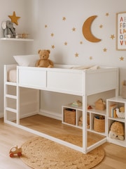 Aspire Furniture White Hideout Reversible Midsleeper Wooden Children's Bed Frame - Image 1 of 6