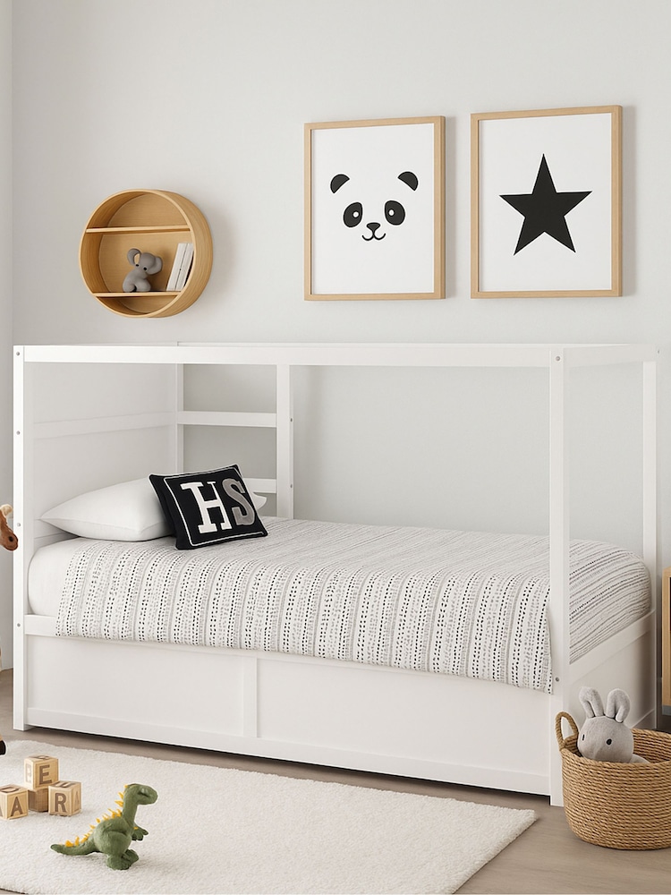 Aspire Furniture White Hideout Reversible Midsleeper Wooden Children's Bed Frame - Image 2 of 6
