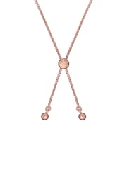 Ted Baker Gold Tone/Red MELRAH: Crystal Adjustable Tennis Bracelet For Women - Image 3 of 5