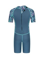 Mountain Warehouse Blue Printed Shorty Wetsuit - Image 3 of 5