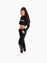 Pineapple Black Script Joggers - Image 2 of 7
