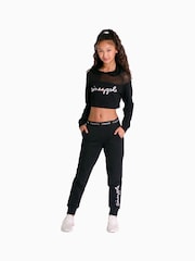 Pineapple Black Script Joggers - Image 3 of 7
