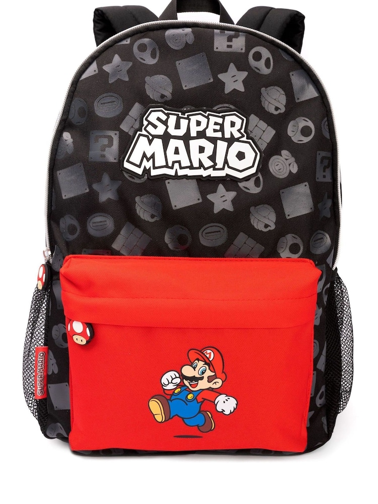 Vanilla Underground Black Super Mario All Over Print Backpack - Image 1 of 5
