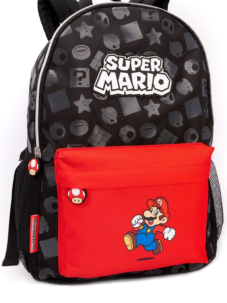 Vanilla Underground Black Super Mario All Over Print Backpack - Image 2 of 5