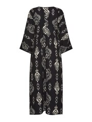 PixieGirl Petite Black Angel Sleeve Midi Smock Dress - Image 7 of 7