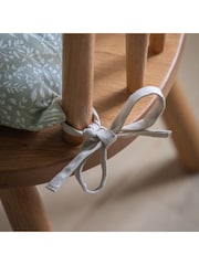 Gallery Home Set of 2 Sage Green Botanical Reversible Seat Pads - Image 3 of 6