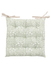 Gallery Home Set of 2 Sage Green Botanical Reversible Seat Pads - Image 4 of 6