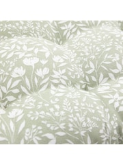 Gallery Home Set of 2 Sage Green Botanical Reversible Seat Pads - Image 5 of 6