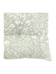 Gallery Home Set of 2 Sage Green Botanical Reversible Seat Pads - Image 6 of 6