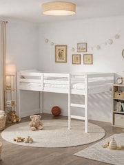 Aspire Furniture White Cove Midsleeper Wooden Children's Bed Frame - Image 1 of 5