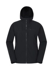 Mountain Warehouse Black Retreat Water Resistant Packable Softshell Jacket - Image 1 of 6