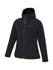 Mountain Warehouse Black Retreat Water Resistant Packable Softshell Jacket - Image 3 of 6