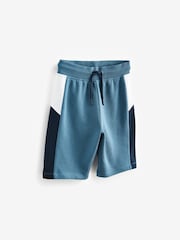 Blue Colourblock 100% Cotton Shorts and T-Shirt Set (3-16yrs) - Image 3 of 4
