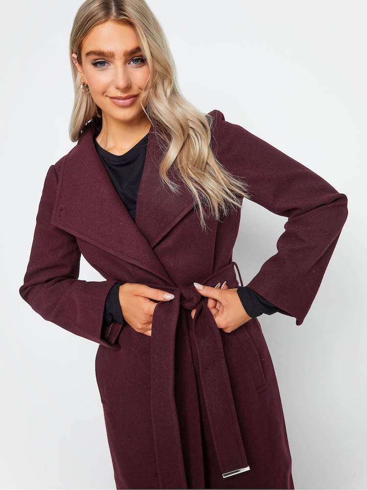 M&Co Red Formal Wrap Coat - Image 4 of 4