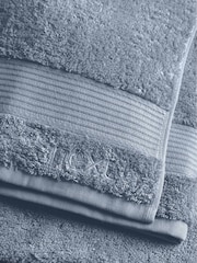 Blue Slate Egyptian Cotton Towel - Image 3 of 5