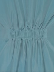 Mountain Warehouse Blue Kids Flo Printed Water Resistant Jacket - Image 4 of 6